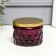 Bank for candles glass with a lid "Sot" Fiolet 5x7x7 cm, mix