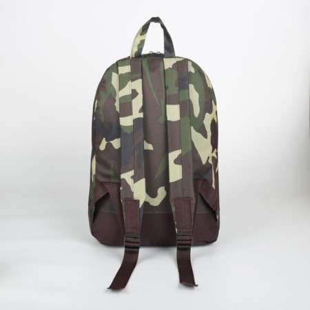 Male backpack on lightning, external pocket, “ZFTS”, Camouflage color/Haki-1