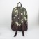 Male backpack on lightning, external pocket, “ZFTS”, Camouflage color/Haki
