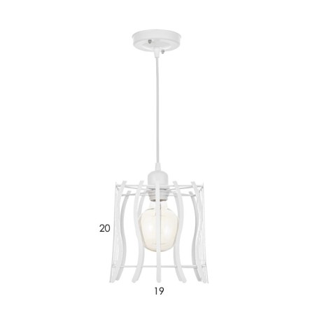 Luze Spring Suspension Bayerlux color icy white 1x40wt base E27-3