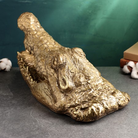 Figure "Crocodile's mouth" 23x45cm, bronze-3