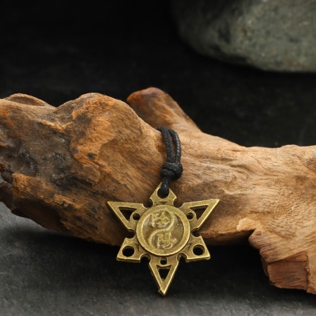 The protective amulet "Qi sign" No. 22, 32x30mm, metal