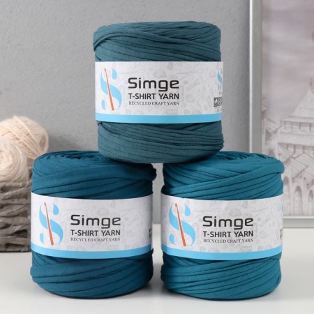 Knitted yarn secondary 90% cotton, 10% p/e, 100m/450 ± 50 g (indigo) mix