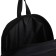 School textile school backpack with a white ribbon, 38x29x11 cm, black color, lightning department