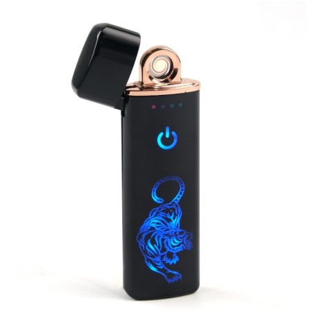 Electronic lighter, spiral, USB, 3.2 x 7.5 cm, in the bag, mix-1