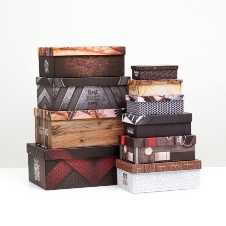 Set of boxes 10 in 1 "Brutality", 32.5 x 20 x 12.5 12 x 7 x 4 cm-2