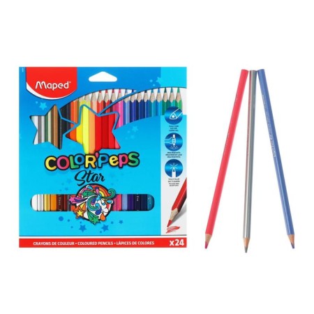 Three -sided pencils 24 colors, Maped Color Peps