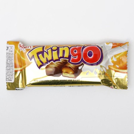 Twingo cookies covered with milk chocolate and caramel, 42 g-1