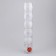 Set of balls plastic D-8 cm, 6 pcs "openwork curls" white
