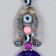 Suspension from the evil eye "Snowman with a bow" 20.5 cm mix