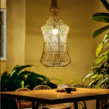 Ceiling Lamp from the rattan 