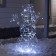 LED figure "Snowman" 65 × 90 × 20 cm, metal, 31 V, glow of white