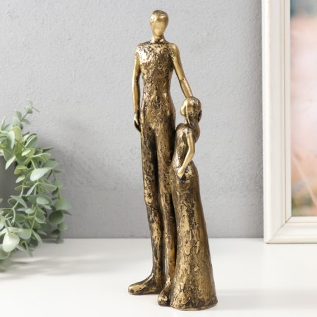 Souvenir Polystone "Father and Daughter" 9.5x5.5x27.5 cm-3