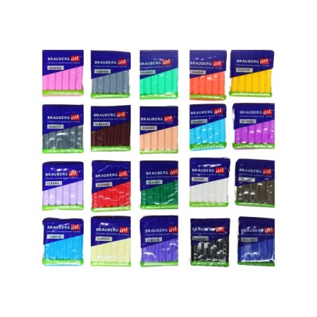 Polymer baked clay Brauberg Art, 36 colors x 20 g, in a box, with accessories-7