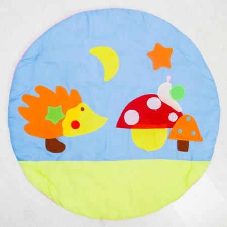 Developing rug "Forest residents", with arcs, crumb I-3