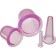 Silicone banks for vacuum massage of the face and body, 4 pcs