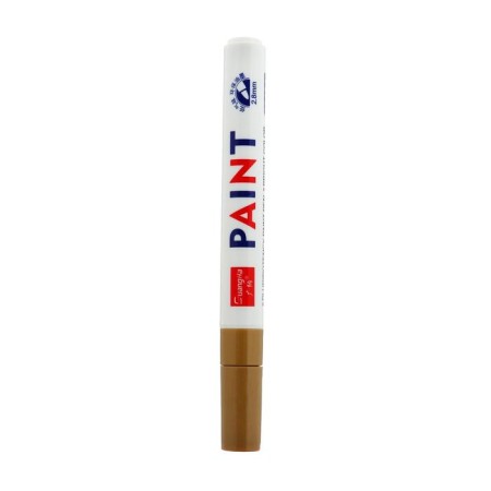 Marker - pencil, paint for tires waterproof on an oil basis, golden-1