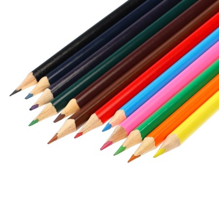 Colored pencils, 12 colors, trihedral, cold heart-4