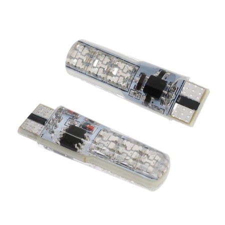 Auto Stuffing LED T10 W5W, 12 V, Multi glow, remote control, set 2 pcs