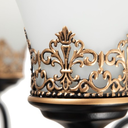 Chandelier 2713/6 E27 40W black and gold 77x77x52-82 cm Bayerlux-10