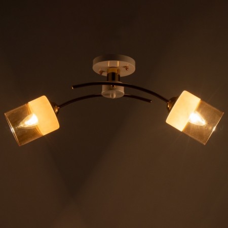 Jina chandelier 2XE27 40W white-gold 65x25x25 cm Bayerlux-2