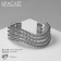 Bracelet Metal "Athena" screw, silver color