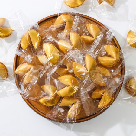 Sanding cookies with a prediction, with a kandurin, gold, 500 pcs