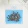 Beads for creativity plastic "Russian letters on silver" set 10 grams 0.7x0.7 cm