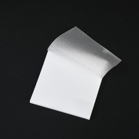 Block with a sticky edge of 76mm x 76mm 50l plastic transparent white with sparkles-2