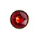 Anal traffic jam, metal, golden, with a crystal of ruby ​​color, 7 cm, D 2.8 cm, 50 g