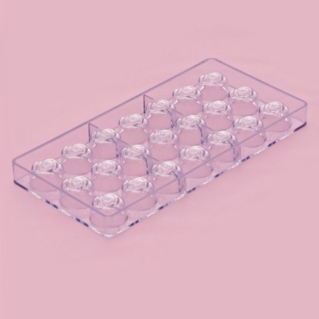 Konfinetta chocolate form "Rose", 27.5 × 13.5 × 3 cm, 21 cells, color transparent-3