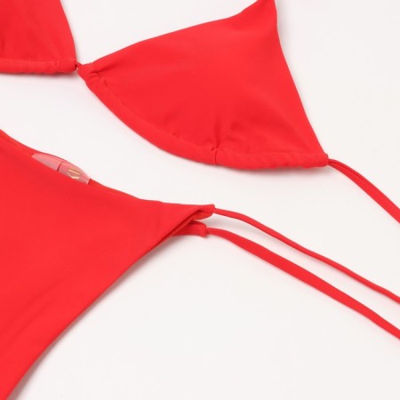 Bathing suit Separate Minaku color red size 46-5