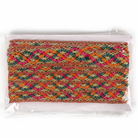 Colored braid with lurex, 3 cm, in a roll 10 meters-3