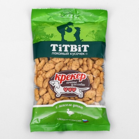 Titbit cracker for dogs, with duck meat, 100 g