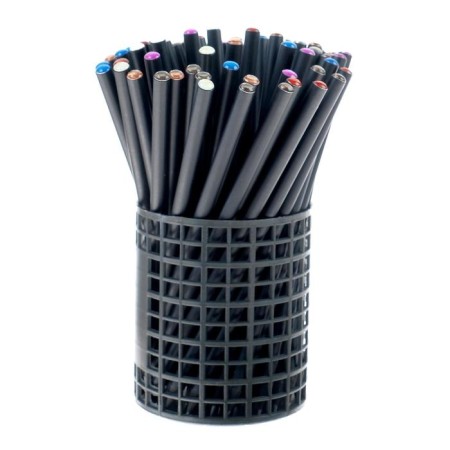 Pencil Chernographic hardness of the HB, the body is black, sharpened, with a rhinestone, mix