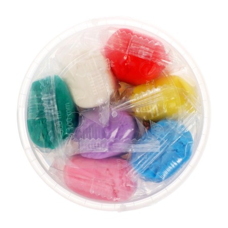 Modeling dough 7 colors of 60 g, "gamer" in a plastic bucket-2