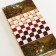 Backgammon "Cossacks of Cossacks on the river", wooden board 50 x 50 cm, with a field for playing checkers