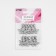 Automatic castle for metal zippers, No. 3, decorative, 10 pcs, Nickel color