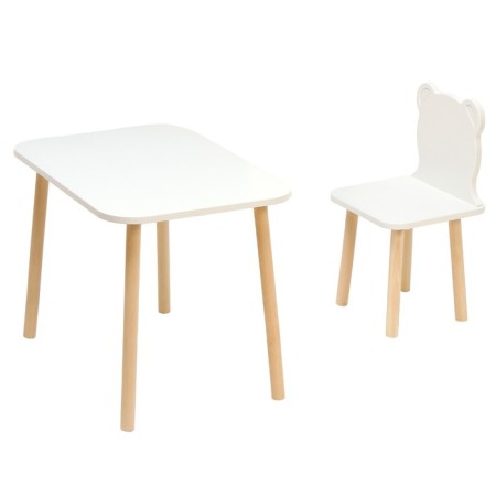 Table and chair Children's kit "Scandik Abville. Bear "