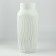 Paradise flower vase of white glass 30 × 13 × 13 cm