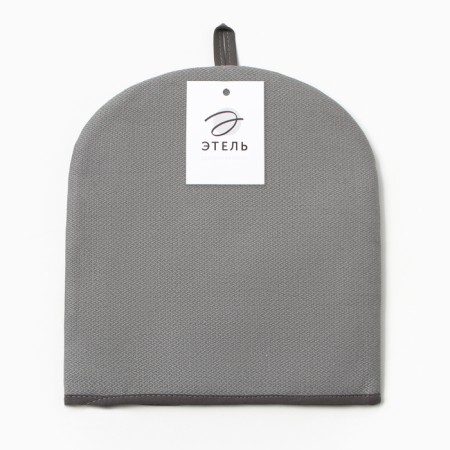 Грелка на чайник Этель Home collection grey 28х28см, 61%лён, 39%хл-5