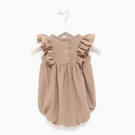 Body with ruffles crumb I am "Muslin", height 80-86 cm, beige color-5