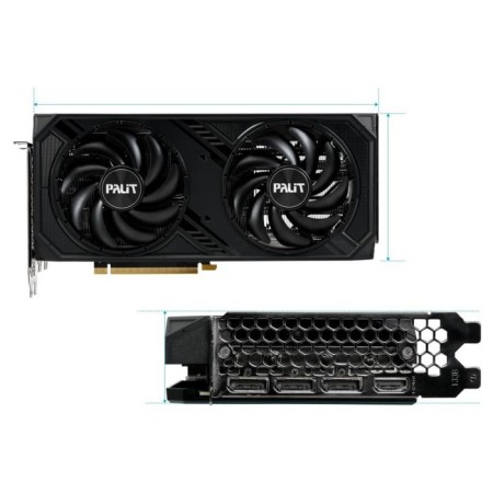 The Palit PCI-E 4.0 RTX4070 SUPER DUAL NVIDIA GeForce RTX 40 SUPER 12GB 192BIT GDD 106852-6