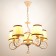 Vilora chandelier 5x40W E14 white 58x58x76 cm Bayerlux