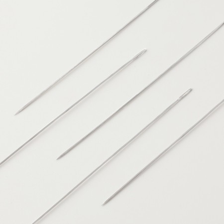 Sewing needles for beads, d = 0.4 mm, 12 cm, 5 pcs-1