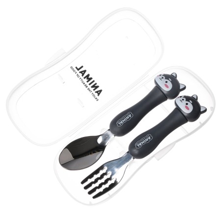 A set of children's cutlery in the case "Puppy", fork, spoon-8