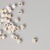 Beads for creativity plastic "English alphabet" white with gold set of 20 g 0.4x0.4 cm