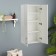Bathroom suspended cabinet No. 4, white, 48 x 23 x 95 cm