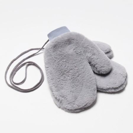 Mittens for claim. Minaku Minaku fluffy 25 cm gray-1
