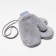 Mittens for claim. Minaku Minaku fluffy 25 cm gray